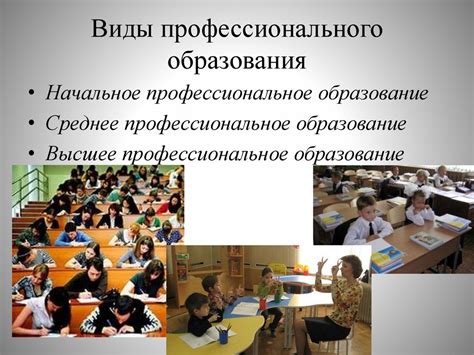 Виды и уровни профессионального образования - презентация онлайн