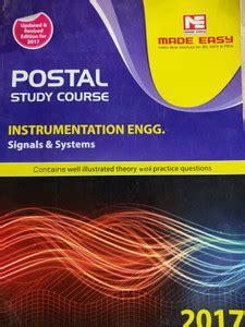 Postal Study Course Instrumentation Engg. Signals & Systems: Buy Postal ...