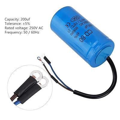 Tangxi 200uf 250V AC Motor and Fan Starting Round Capacitor India | Ubuy