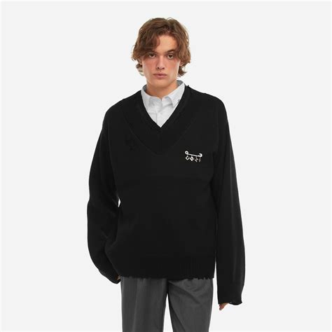 C2H4_V-Neck_Sweater员工制服双层V领针织毛衣#Staff员工系列_虎窝淘