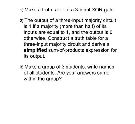 Image result for Or Truth Table 3 Input
