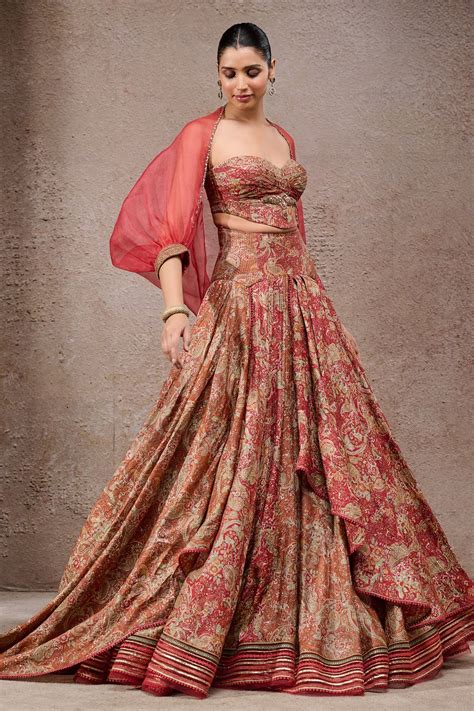 Draped Textile Lehenga