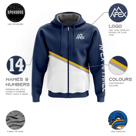 Custom Zip Hoodie Motion - Custom Zip Up Hoodies – Apex Custom Apparel