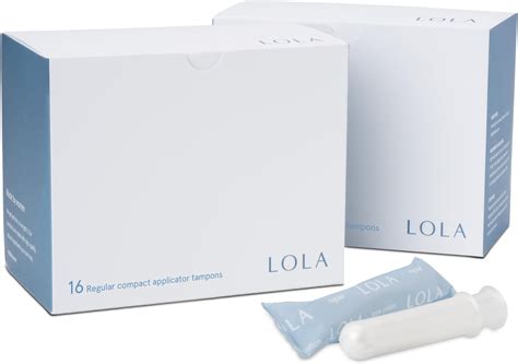 Amazon.com: LOLA Regular Organic Tampons - 32 Count - Regular Non-Toxic ...