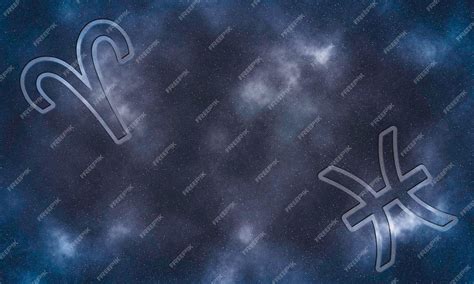 Premium Photo | Aries and pisces compatibility horoscope symbols