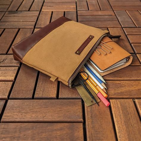 Essential Utility Pouch - Tan | Type I – The Black Canvas