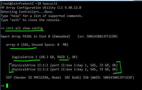 HP Array Configuration Utility 的图像结果
