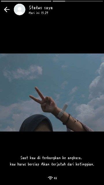 Saat kau di terbangkan keangkasa kau harus bersiap terjatuh dari ...