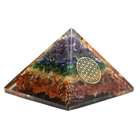 Chakra Orgone Pyramid - Premium Certified Chakra - Crystal Heaven