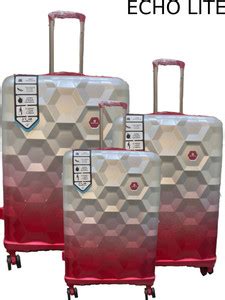 SKYBAGS Hard Body Set of 3 Luggage|Echo Lite Trolley Set of 3|Anti ...