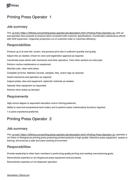 Image result for Press Operator Job Task Analysis