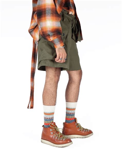 Cotton Cargo Shorts - Olive – GARUDA