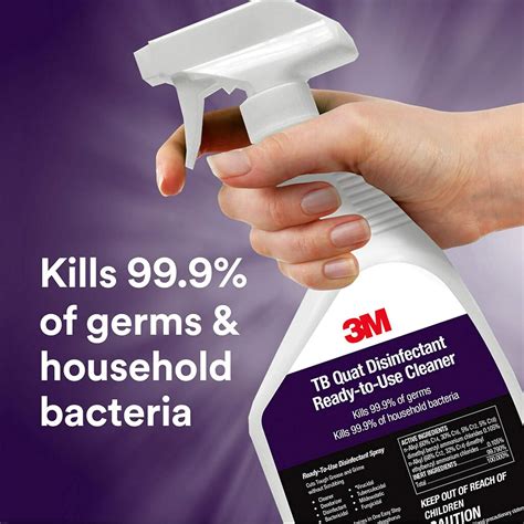 Buy 3M TB Quat Disinfectant Spray, Ready-to-Use Cleaner, Kills 99.9% of ...