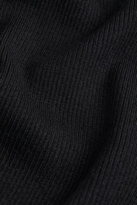 Rib-knit bodycon dress - Black - Ladies | H&M IN