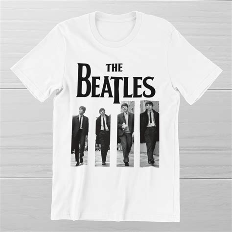 THE BEATLES T-Shirt Abbey Road Album Classic Rock Band Legend Ringspun ...