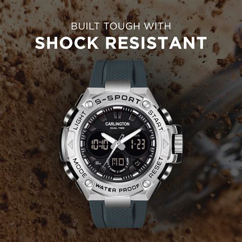 Precision Meets Style: Carlington Edurance Series Backlit Dual Timezone ...