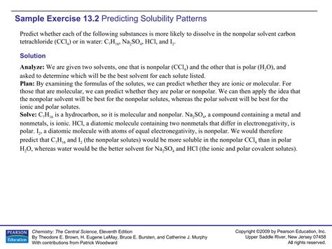 AP Chemistry Chapter 13 Sample Exercises | PPT