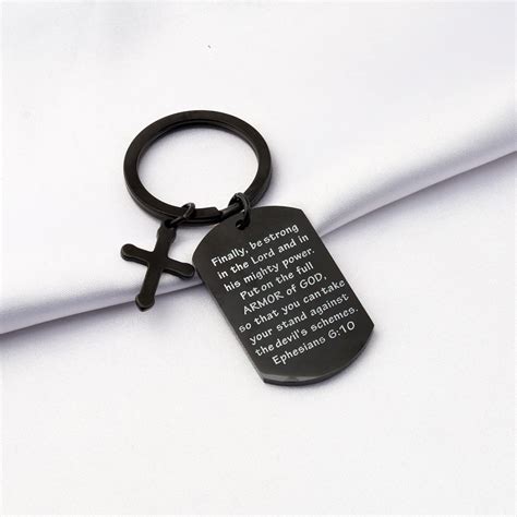 Buy Put On The Full Armor of God Keychain Christian Jewelry Bible Verse ...