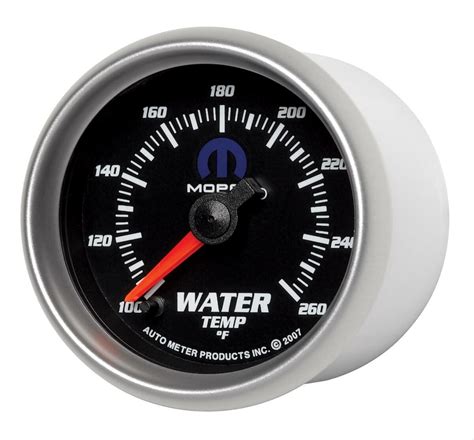 Gauge, Water Temperature Mopar Series 2-1/16_ 100-260 degrees F elect