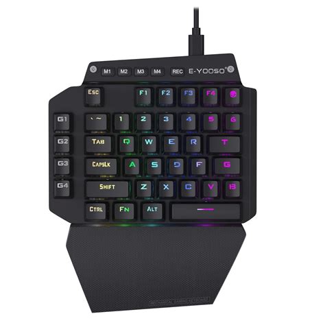 Amazon.in: Buy HUO JI One Handed Mechanical Gaming Keyboard Blue ...