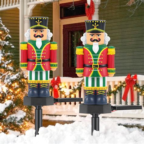Amazon.com : BBTO 12 Pcs Christmas Nutcracker Yard Signs with Stakes ...