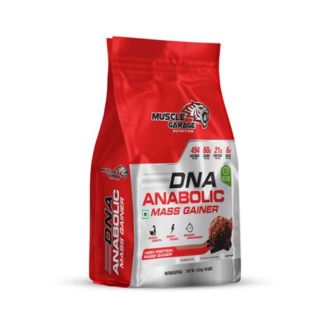 MG DNA Anabolic Mass Gainer 4.5kg (10LBS) – High Calorie Formula for ...