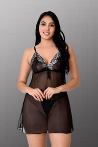 Fihana Solid Babydoll - Buy Fihana Solid Babydoll Online at Best Prices ...