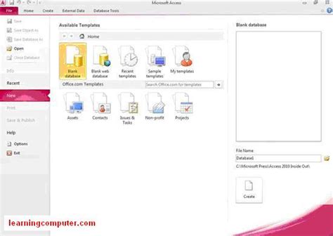 Image result for MS Access 2010 Tutorial for Beginners