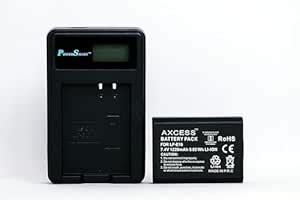 Axcess LP-E10 Battery and LCD USB Charger forCanon EOS Rebel T3, T5, T6 ...