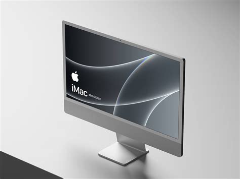 Free Silver iMac Mockup PSD - Good Mockups