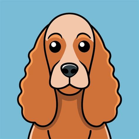 A drawing of a dog with a blue background | Premium AI-generated vector