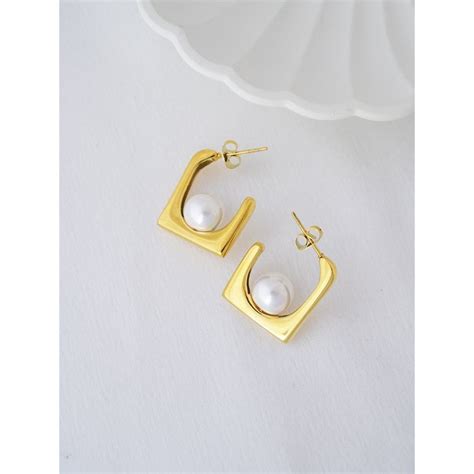 Buy Perfectly Average Rectangle Studs Earring | Silver Plated Jewellery ...