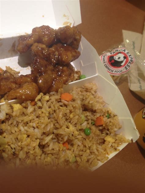 Panda Express Orange Chicken And Fried Rice
