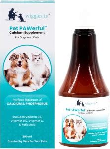 Wiggles Pet PAWerful Calcium Phosphorus Syrup Supplement Dogs Cats ...