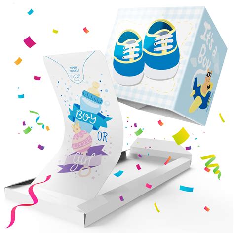 Boom Boy Or Girl Surprise Card Its A Boy Gender | Desertcart INDIA