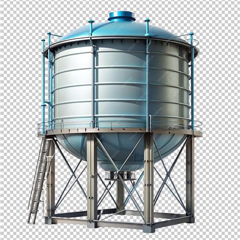 Premium PSD | Sci fi water tank on transparent background