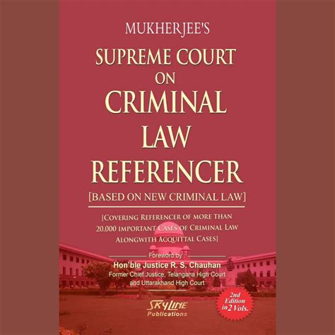 Mukherjee Supreme Court on Criminal Law Referencer