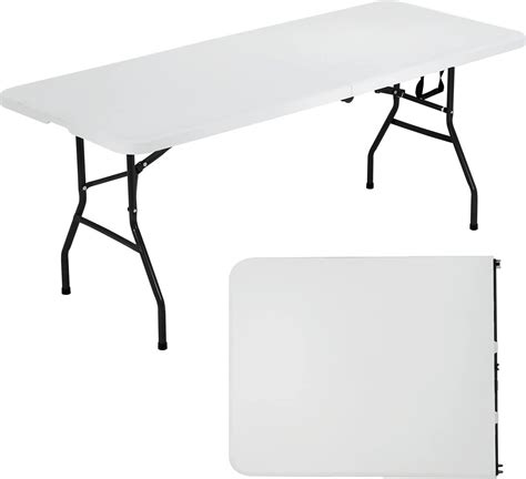 Amazon.com: Mean Yeah 6 ft Plastic Folding Table Outdoor, Portable ...