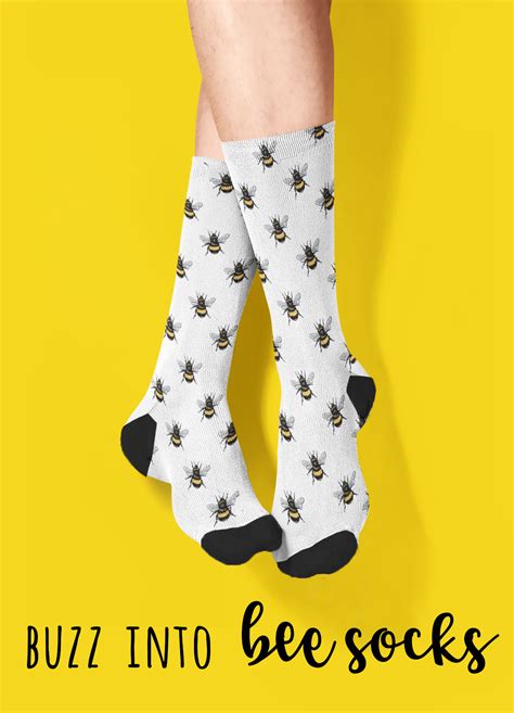 Bee Socks Bee Socks for Women Insect Socks Honeybee Gift Bee Crazy ...