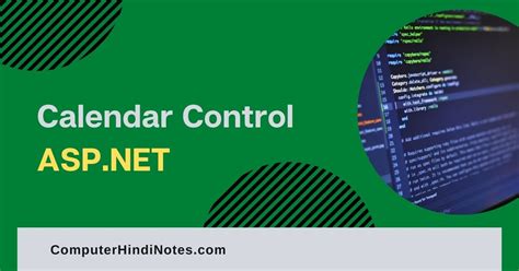 Image result for ASP.NET Vs2019 Calendar Control