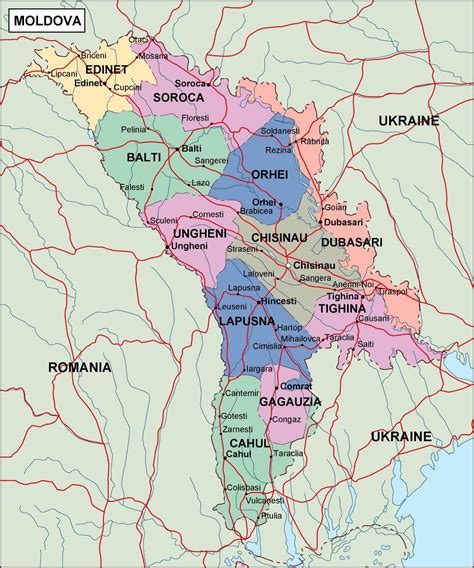 Moldova Map - Guide of the World
