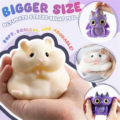 Hamster & Dragon Taba Squishy Kit: Big Mold, Stress Relief Squishy Toy ...