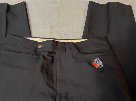 Vintage University of Illinois ILLINI Blue Hogan Polyester Dress Pants ...