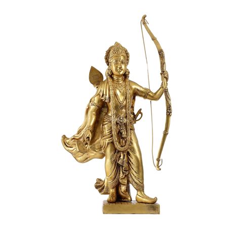Buy Handcrafted Superfine Brass Statue - Lord Shri Ram Chandra | 26 ...