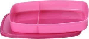 Buy Tupperware Classic Slim Plastic Lunch Box (Pink) Online at Low ...