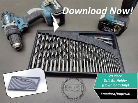 29 Piece Drill Bit Holder (3D Download Only) - Standard/imperial - Etsy