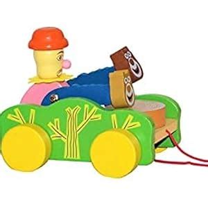 Buy Smartcraft Wooden Drum Musical Pull Along Toy, Baby Early Walking ...