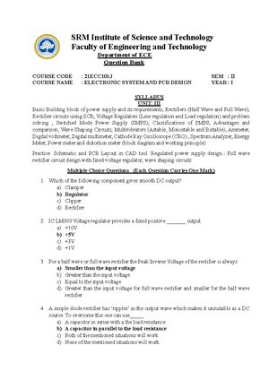 Lab manual - ESPD - Experiment No: 1 P-N JUNCTION DIODE CHARACTERISTICS ...