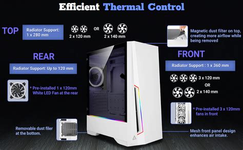 Amazon.in: Buy Antec DP501 Mid Tower Gaming Cabinet I Computer Case ...