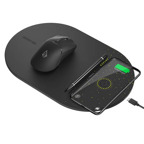 Archer Tech Lab Quiver 500 Gaming Mousepad, 15W Wireless Charging, All ...